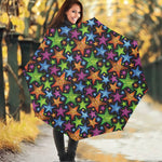 Fantastic Star Pattern Print Foldable Umbrella
