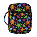 Fantastic Star Pattern Print Front Pocket Bible Bag