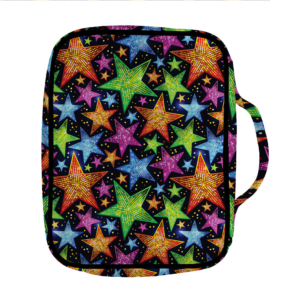 Fantastic Star Pattern Print Front Pocket Bible Bag