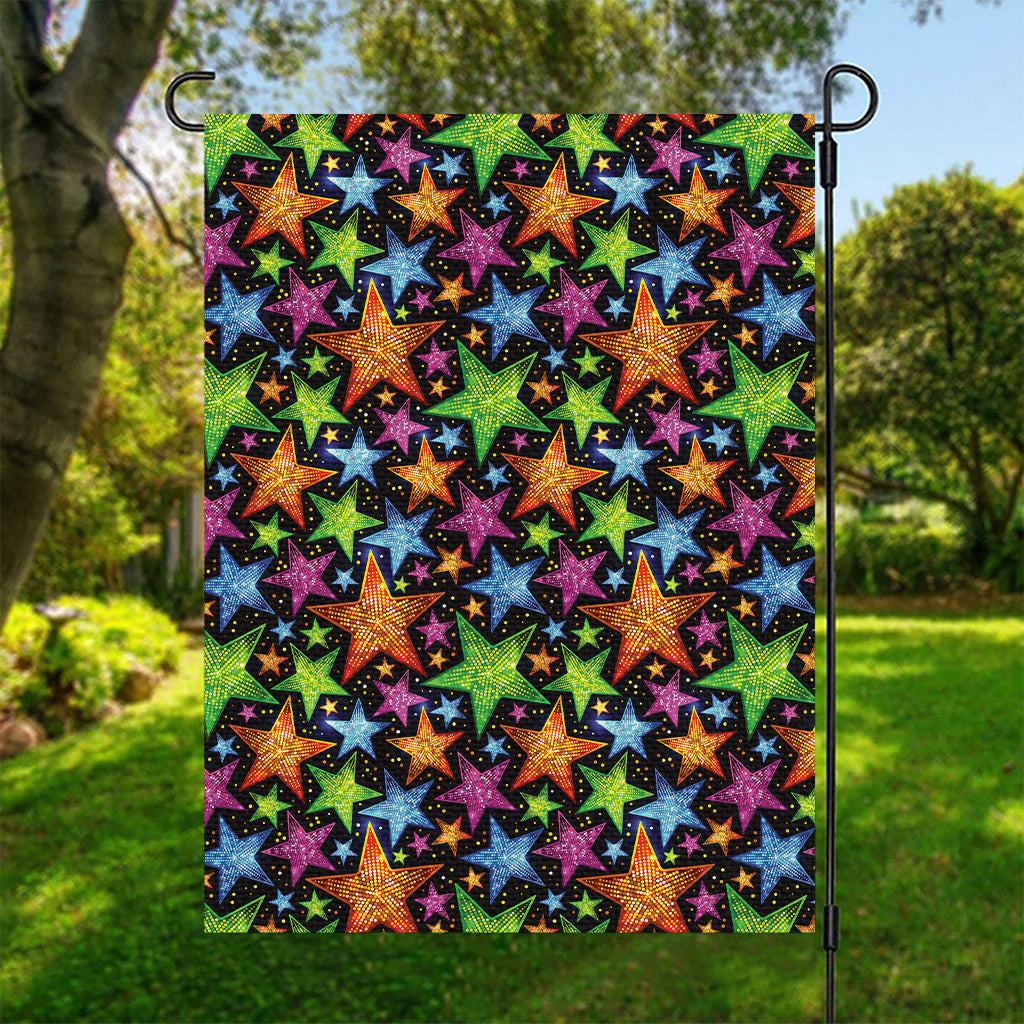 Fantastic Star Pattern Print Garden Flag