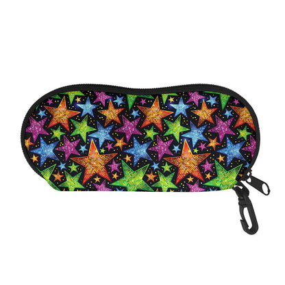 Fantastic Star Pattern Print Glasses Case