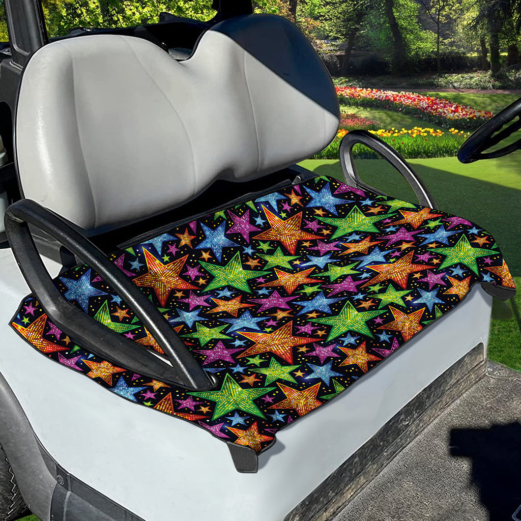 Fantastic Star Pattern Print Golf Cart Seat Cover