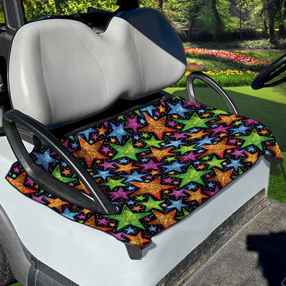 Fantastic Star Pattern Print Golf Cart Seat Cover