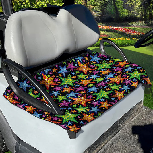 Fantastic Star Pattern Print Golf Cart Seat Cover