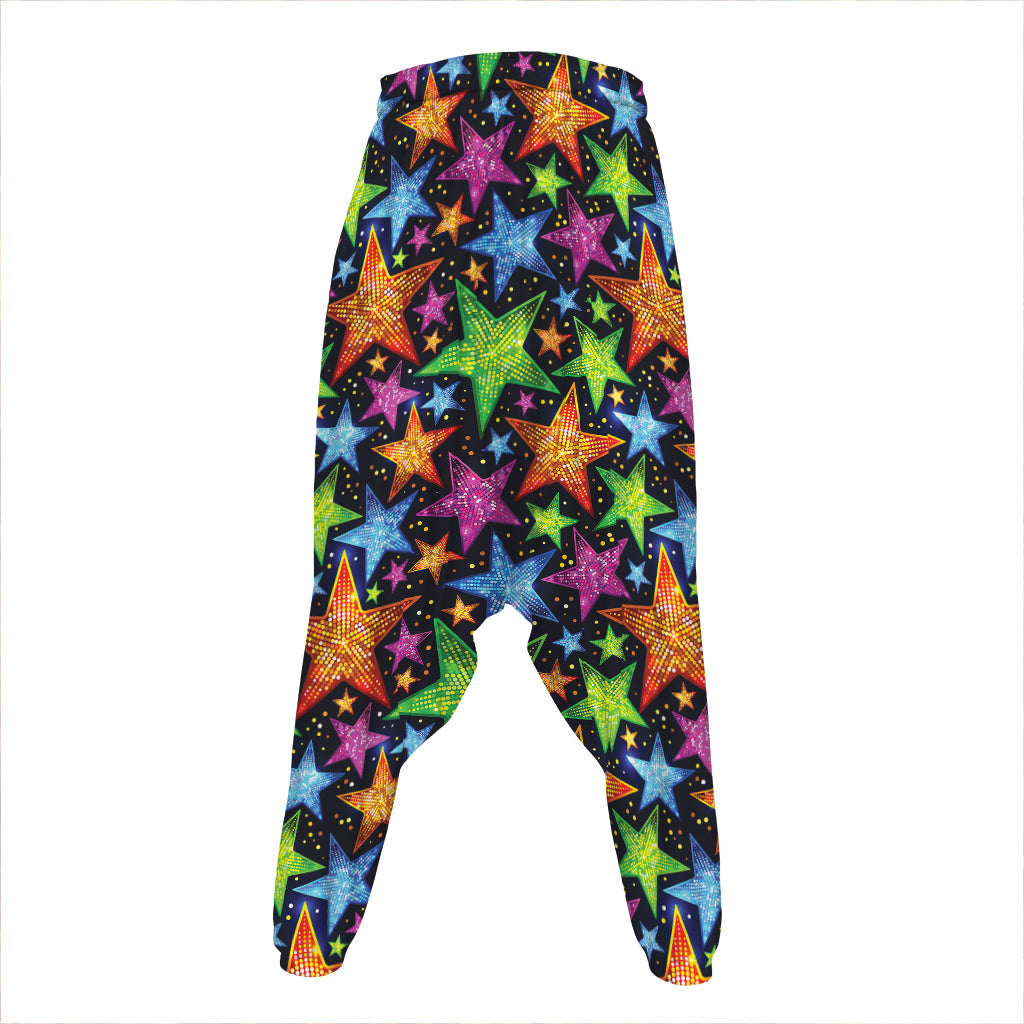 Fantastic Star Pattern Print Hammer Pants