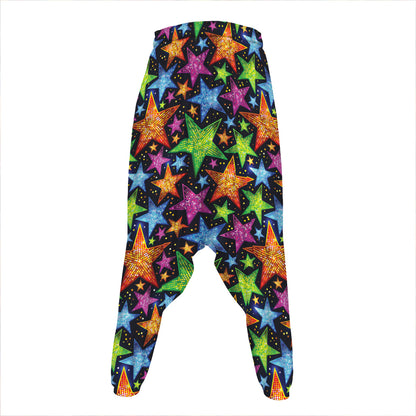 Fantastic Star Pattern Print Hammer Pants