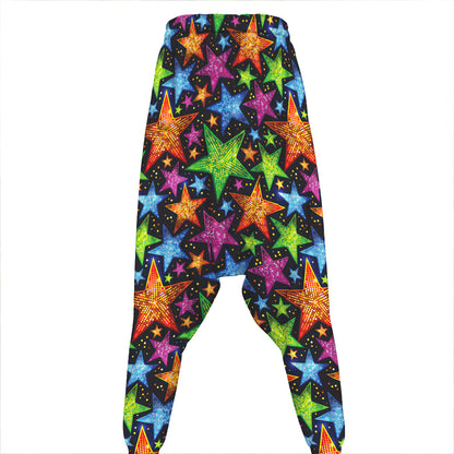 Fantastic Star Pattern Print Hammer Pants