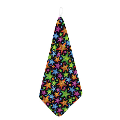 Fantastic Star Pattern Print Hand Towel