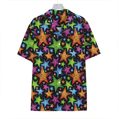 Fantastic Star Pattern Print Hawaiian Shirt