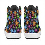 Fantastic Star Pattern Print High Top Leather Sneakers