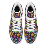 Fantastic Star Pattern Print High Top Leather Sneakers