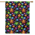 Fantastic Star Pattern Print House Flag