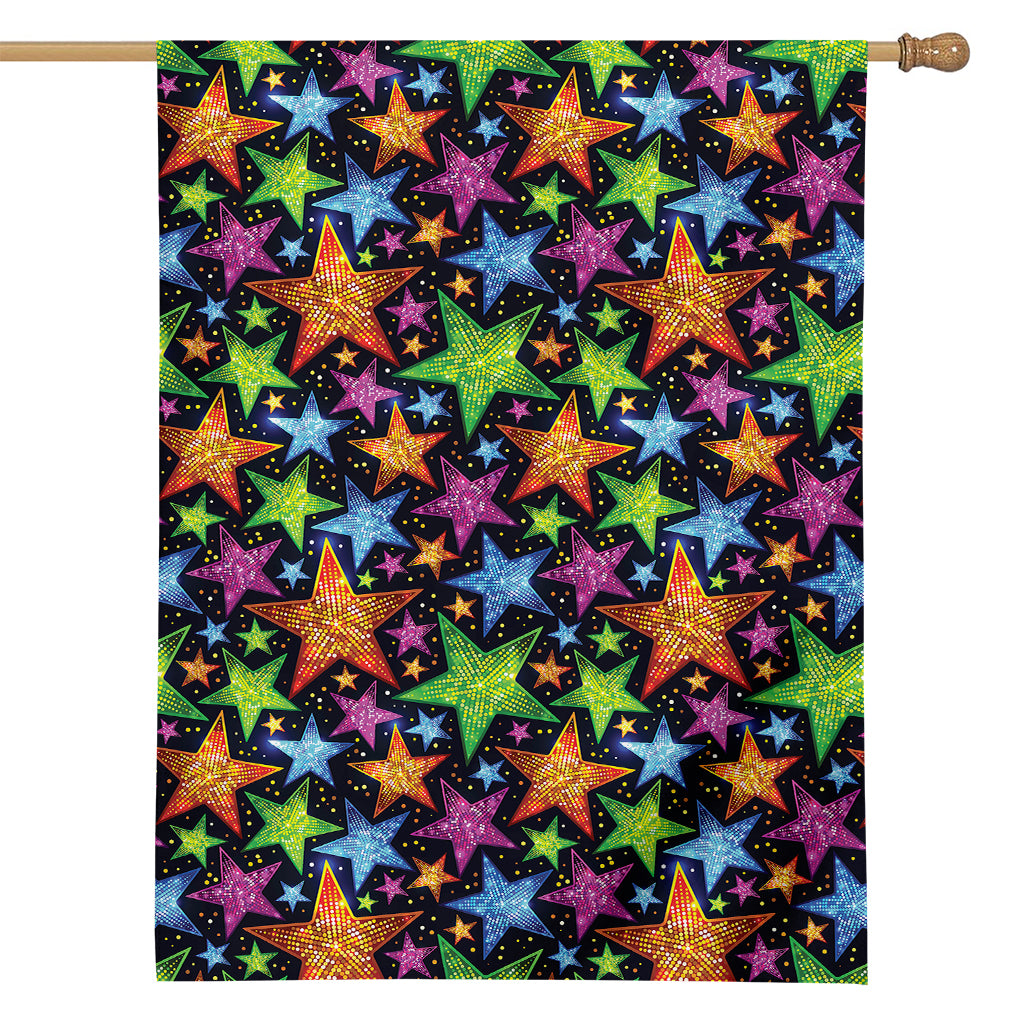 Fantastic Star Pattern Print House Flag
