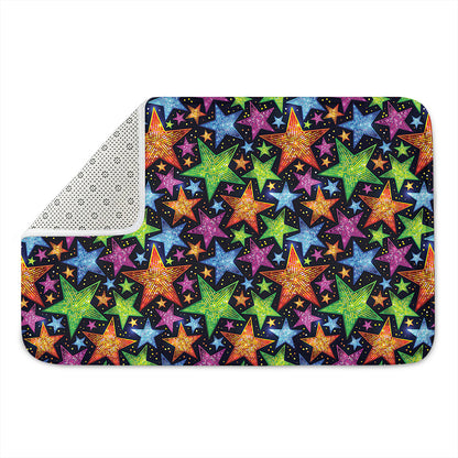 Fantastic Star Pattern Print Indoor Door Mat