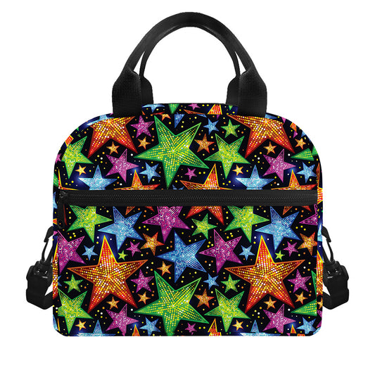 Fantastic Star Pattern Print Insulated Lunch Bag