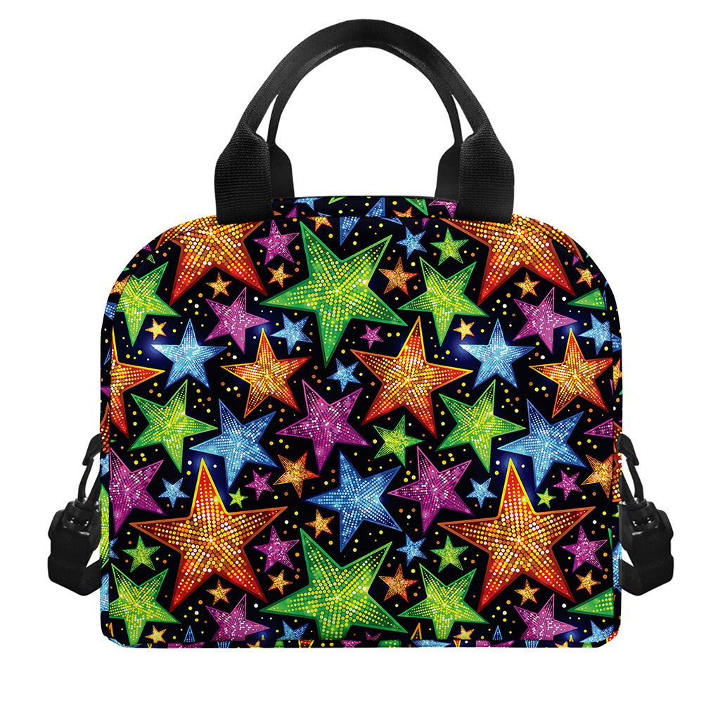 Fantastic Star Pattern Print Insulated Lunch Bag