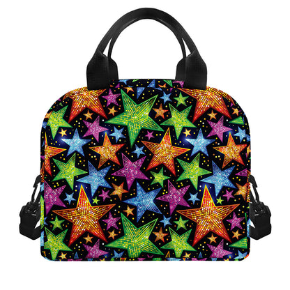 Fantastic Star Pattern Print Insulated Lunch Bag