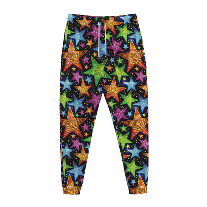 Fantastic Star Pattern Print Jogger Pants