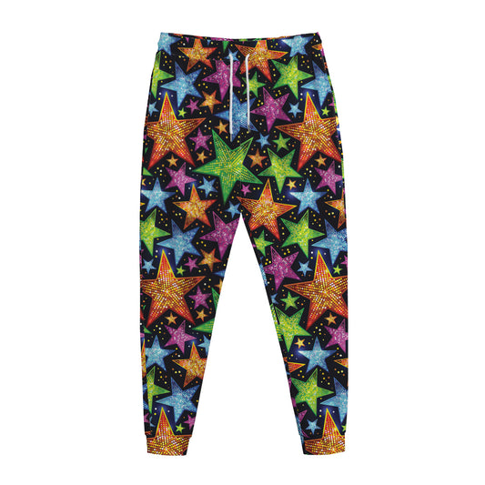 Fantastic Star Pattern Print Jogger Pants