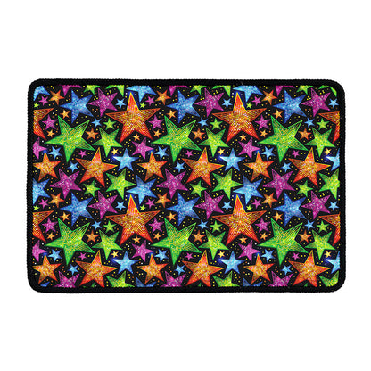 Fantastic Star Pattern Print Kitchen Mat