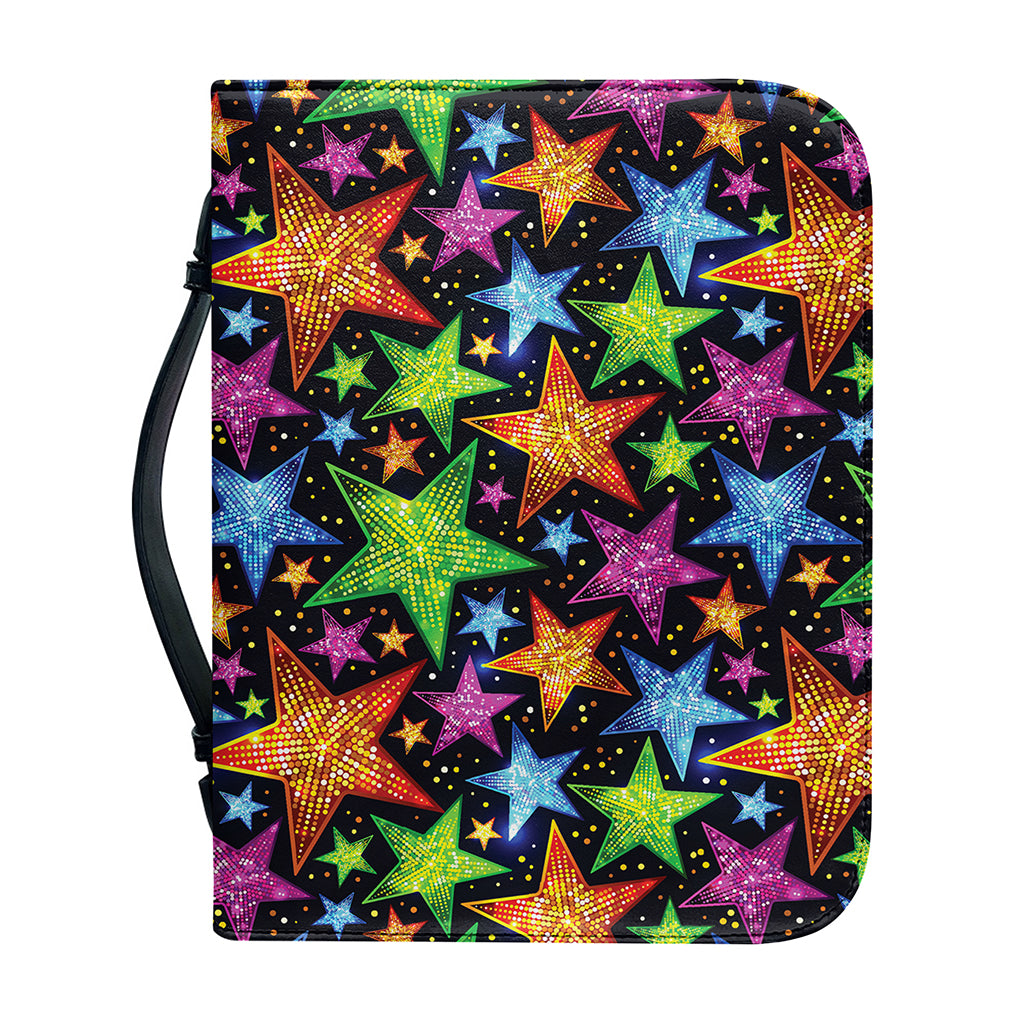 Fantastic Star Pattern Print Leather Bible Cover