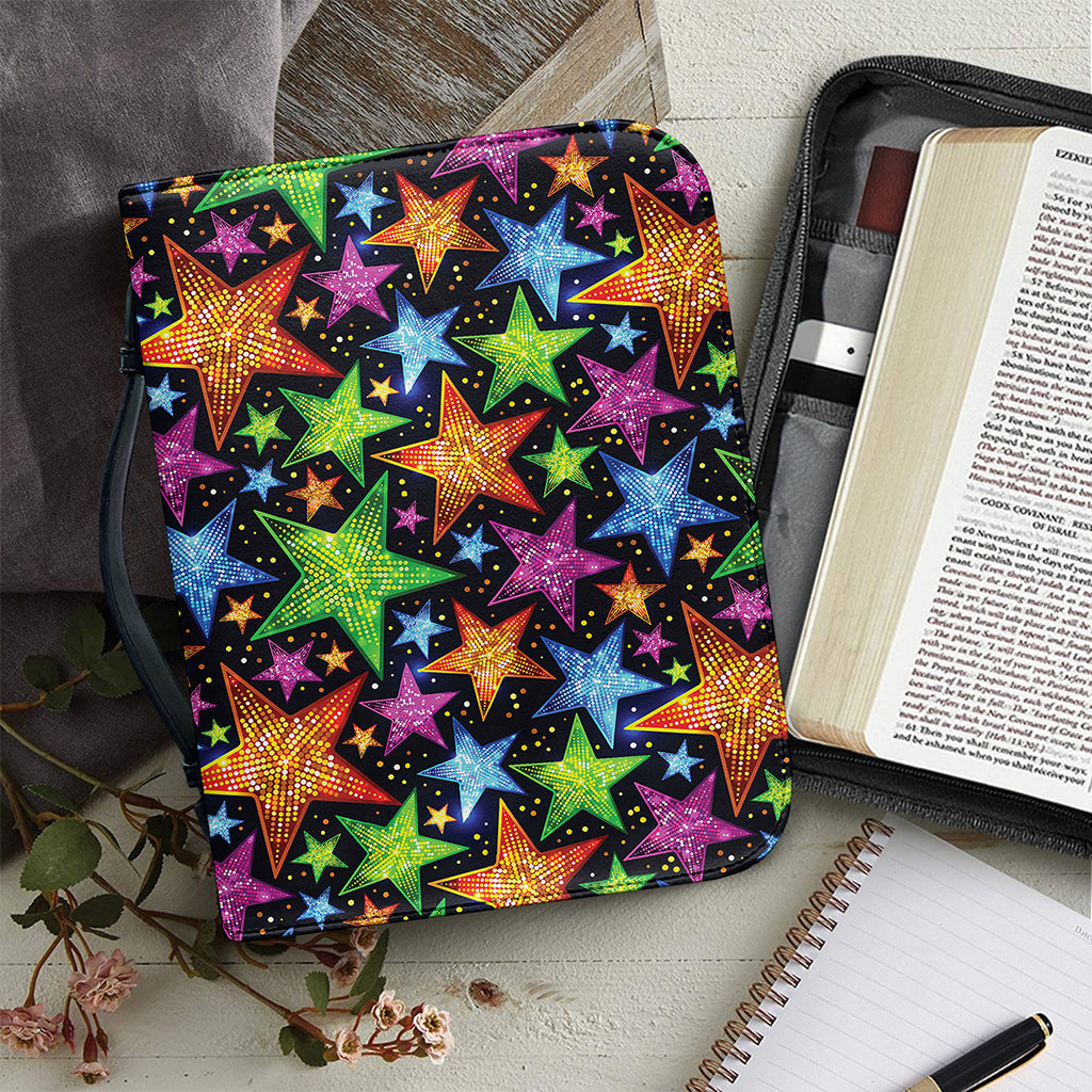 Fantastic Star Pattern Print Leather Bible Cover