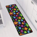 Fantastic Star Pattern Print Long Kitchen Mat