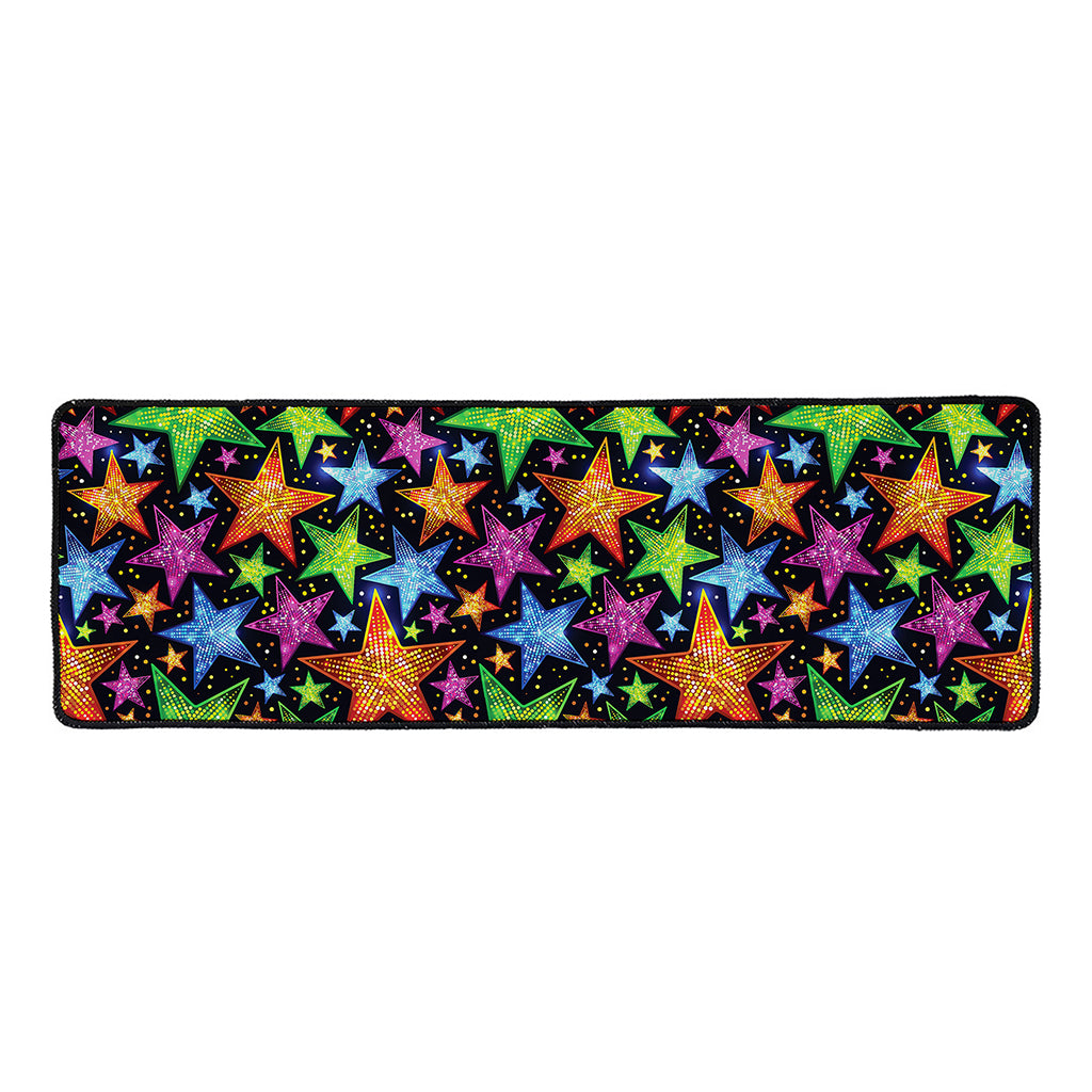 Fantastic Star Pattern Print Long Kitchen Mat