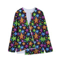 Fantastic Star Pattern Print Long Sleeve Short Coat