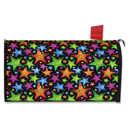 Fantastic Star Pattern Print Mailbox Cover