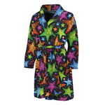 Fantastic Star Pattern Print Men's Bathrobe