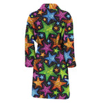 Fantastic Star Pattern Print Men's Bathrobe