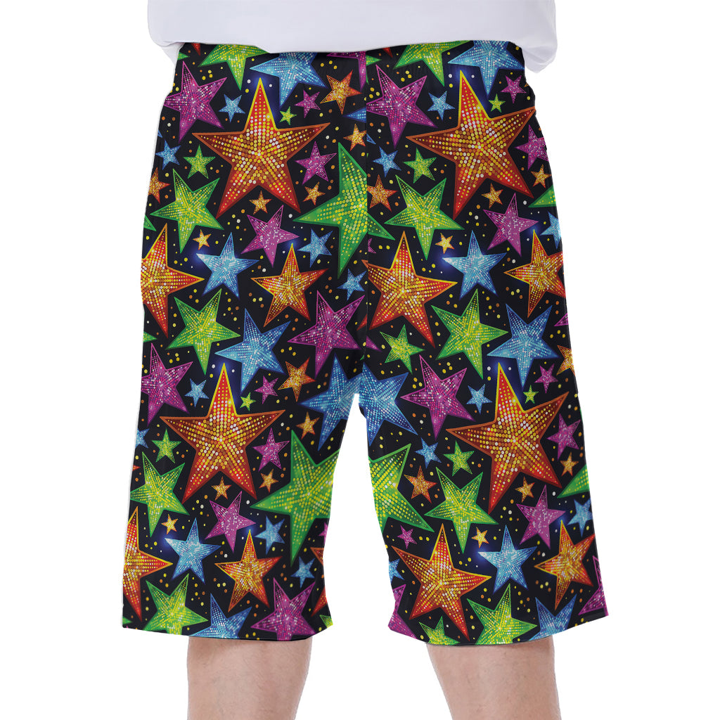 Fantastic Star Pattern Print Men's Beach Shorts