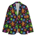 Fantastic Star Pattern Print Men's Blazer