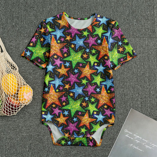 Fantastic Star Pattern Print Men's Bodysuit