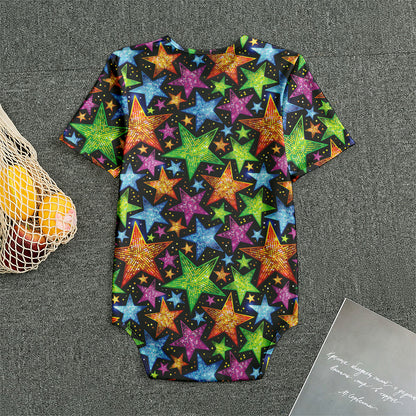 Fantastic Star Pattern Print Men's Bodysuit