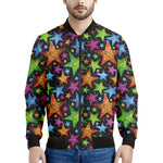 Fantastic Star Pattern Print Men's Bomber Jacket