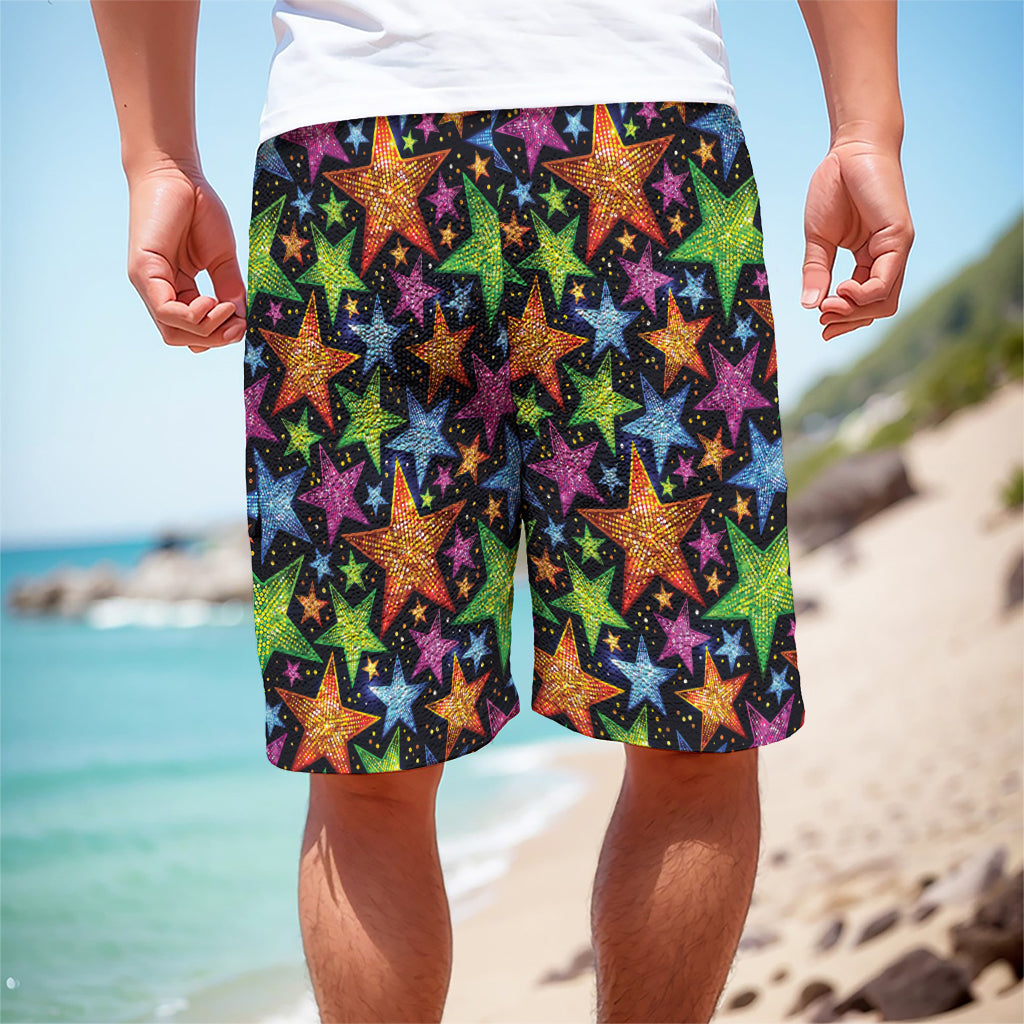 Fantastic Star Pattern Print Men's Cargo Shorts