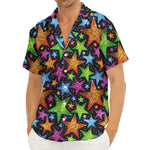 Fantastic Star Pattern Print Men's Deep V-Neck Shirt