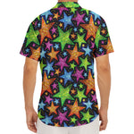Fantastic Star Pattern Print Men's Deep V-Neck Shirt