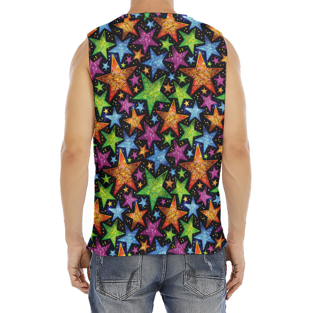 Fantastic Star Pattern Print Men's Fitness Tank Top