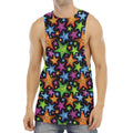 Fantastic Star Pattern Print Men's Muscle Tank Top