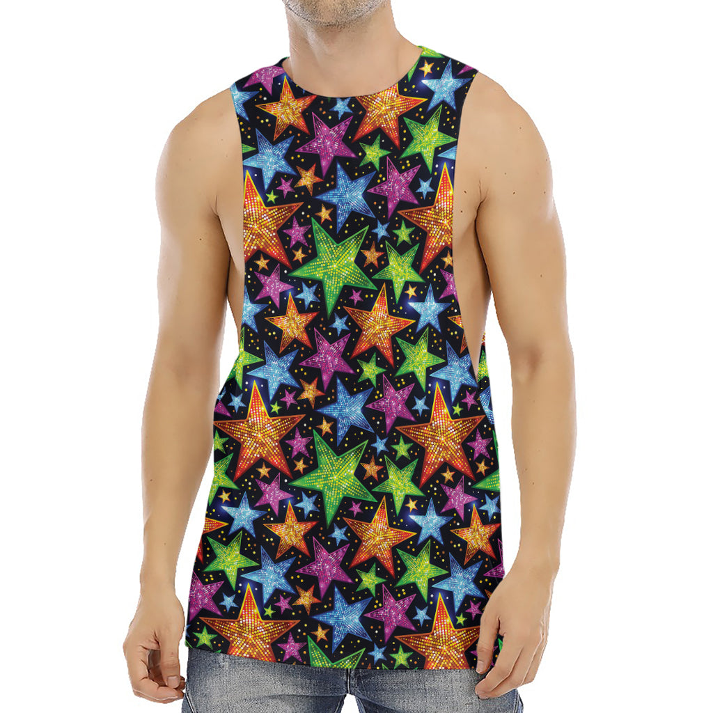 Fantastic Star Pattern Print Men's Muscle Tank Top