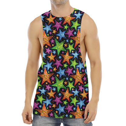 Fantastic Star Pattern Print Men's Muscle Tank Top