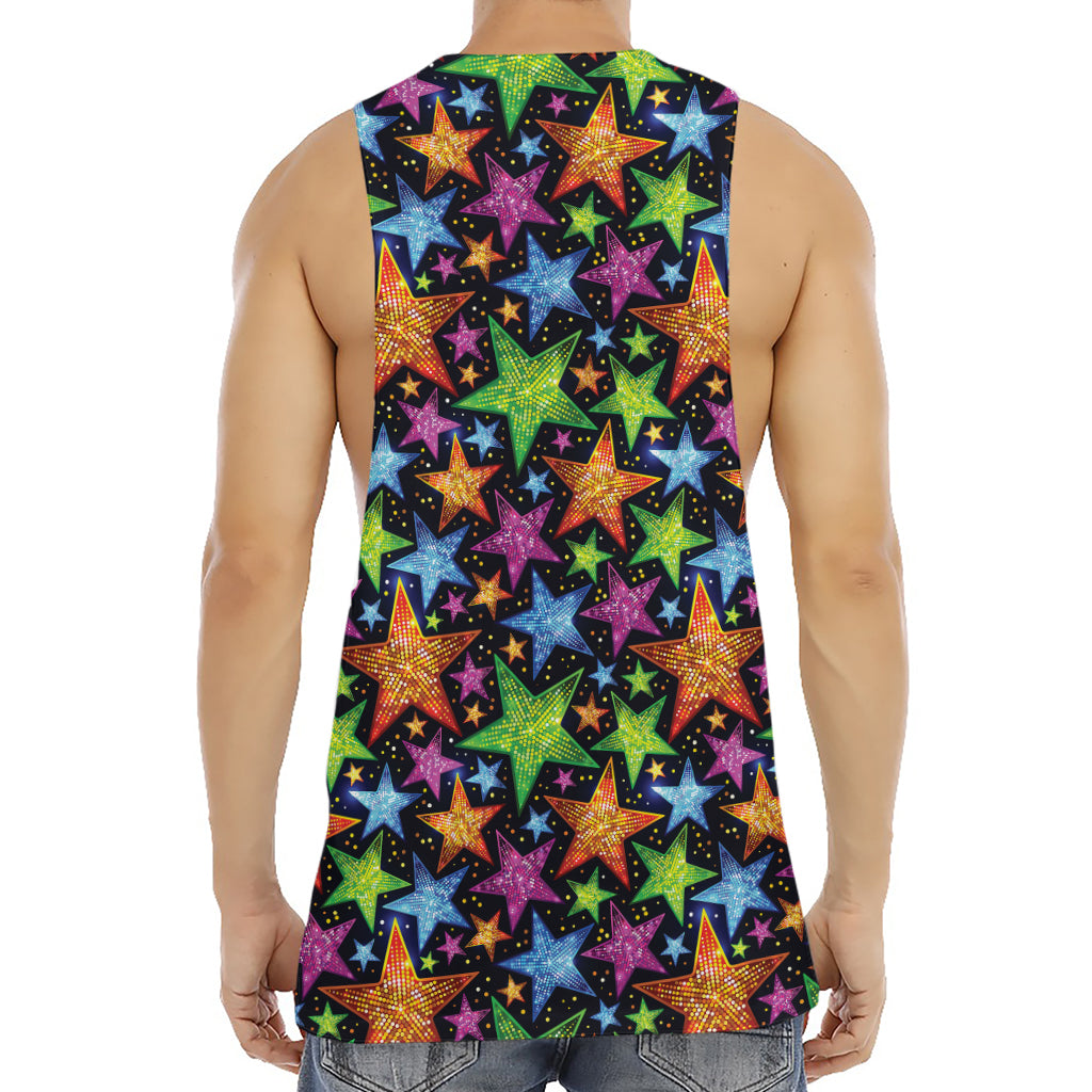 Fantastic Star Pattern Print Men's Muscle Tank Top