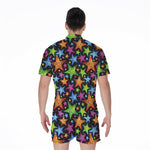 Fantastic Star Pattern Print Men's Rompers