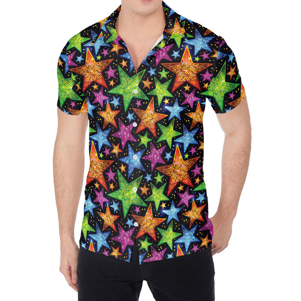Fantastic Star Pattern Print Men's Shirt