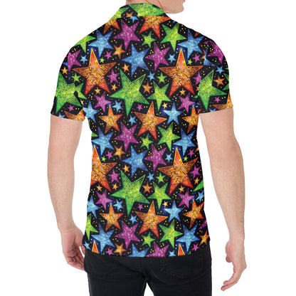 Fantastic Star Pattern Print Men's Shirt