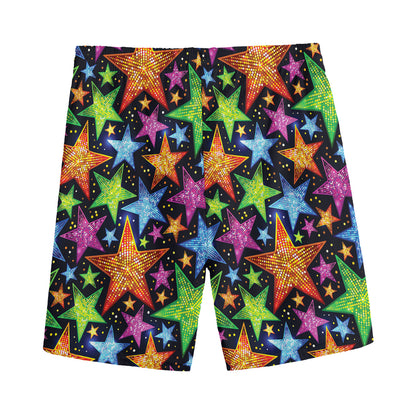 Fantastic Star Pattern Print Men's Sports Shorts