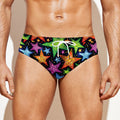 Fantastic Star Pattern Print Men's Swim Briefs